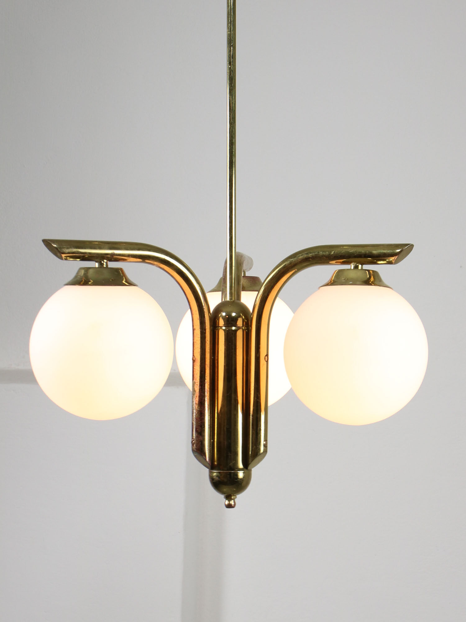 Vintage italian golden angel chandelier