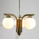 Vintage italian golden angel chandelier