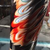 Multi-layer blown glass roller vase