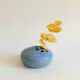 Vase pique-fleurs vintage en grès