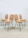 Vintage rare Dutch design rattan dinner chairs Dirk van Sliedregt