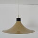 Mid-century Brown Lacquered metal Pendant circa 1980's.