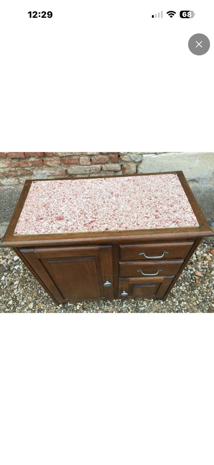 Mado Buffet in Solid Oak — French Domestic Style from the 1950s
