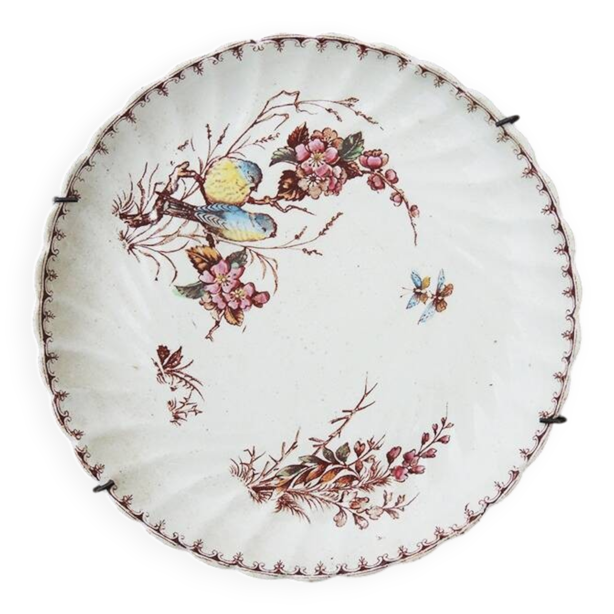 Old KG Lunéville Dessert Plate - Titmouse