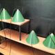 Suspensions cônes tôles émaillés