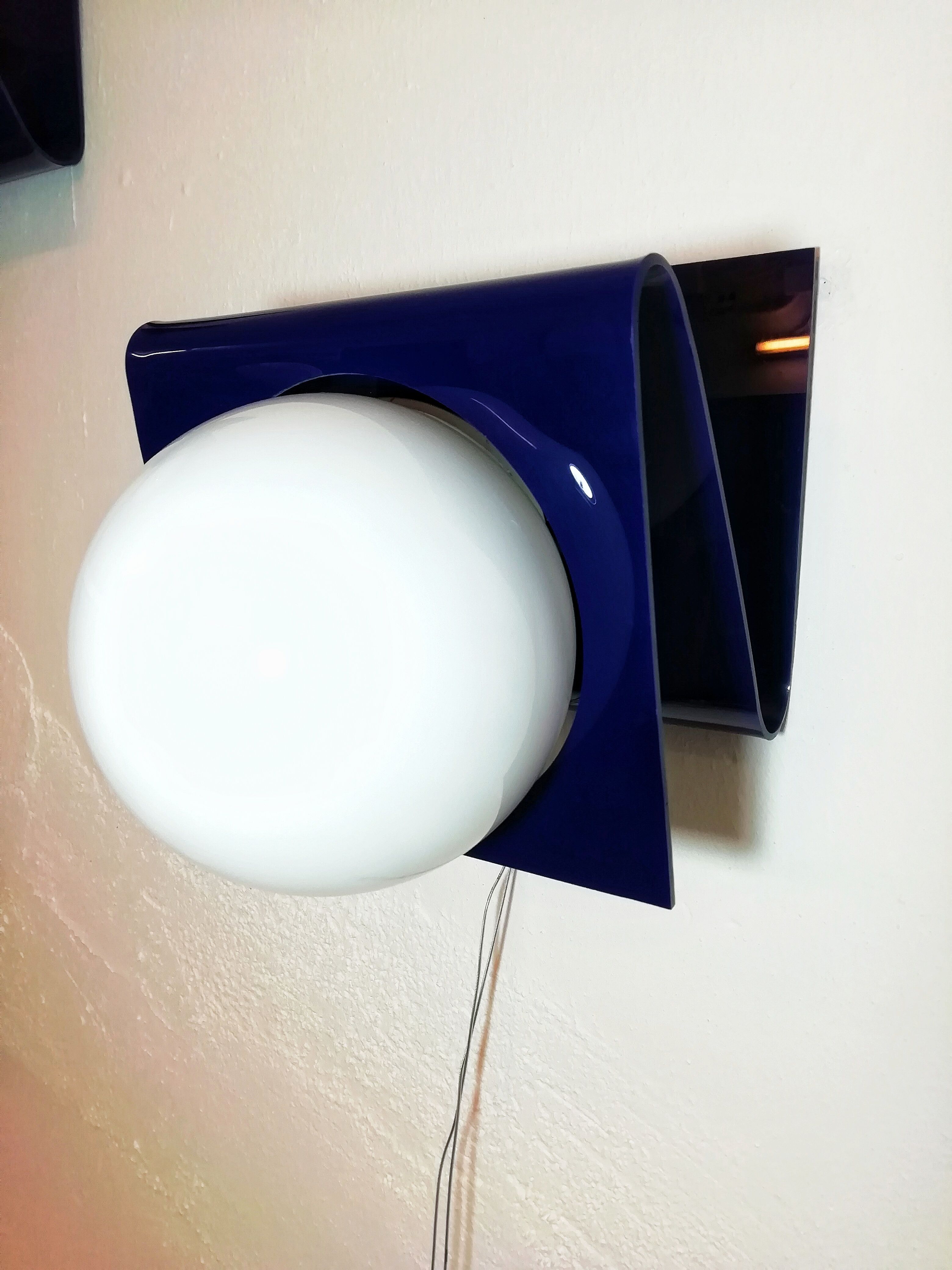 Paire d'appliques de methacrylate