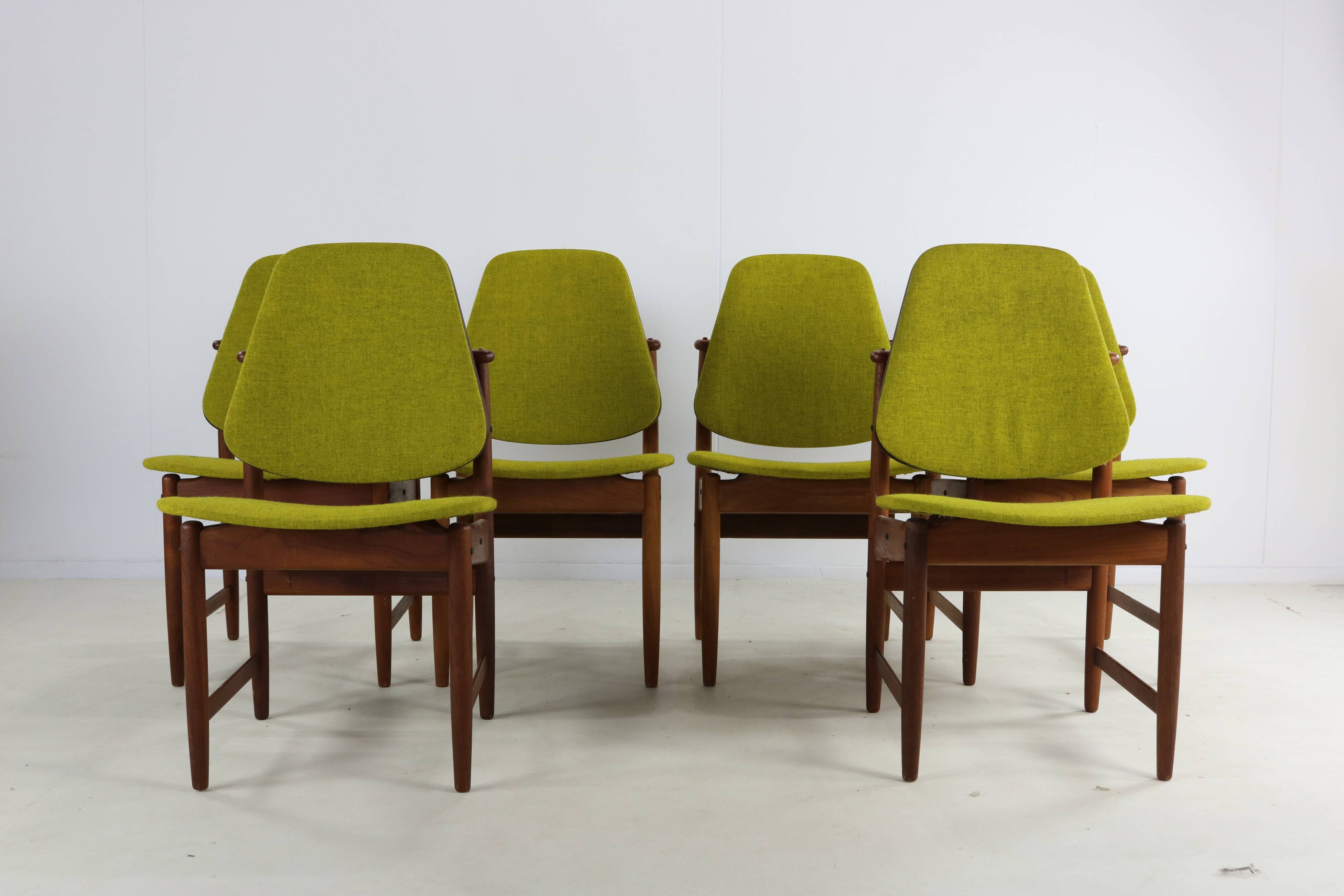 Ensemble de six chaises à manger design danois par Arne Hovmand Olsen