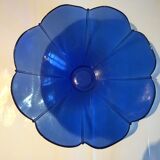 Artisanal blue glass bowl