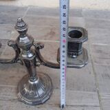 Silver-plated metal chandelier, 1925