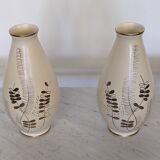 Pair of Art Deco vases from the Sainte-Radegonde factory, 1930s