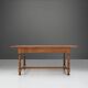 20th century Belgian oak dining table