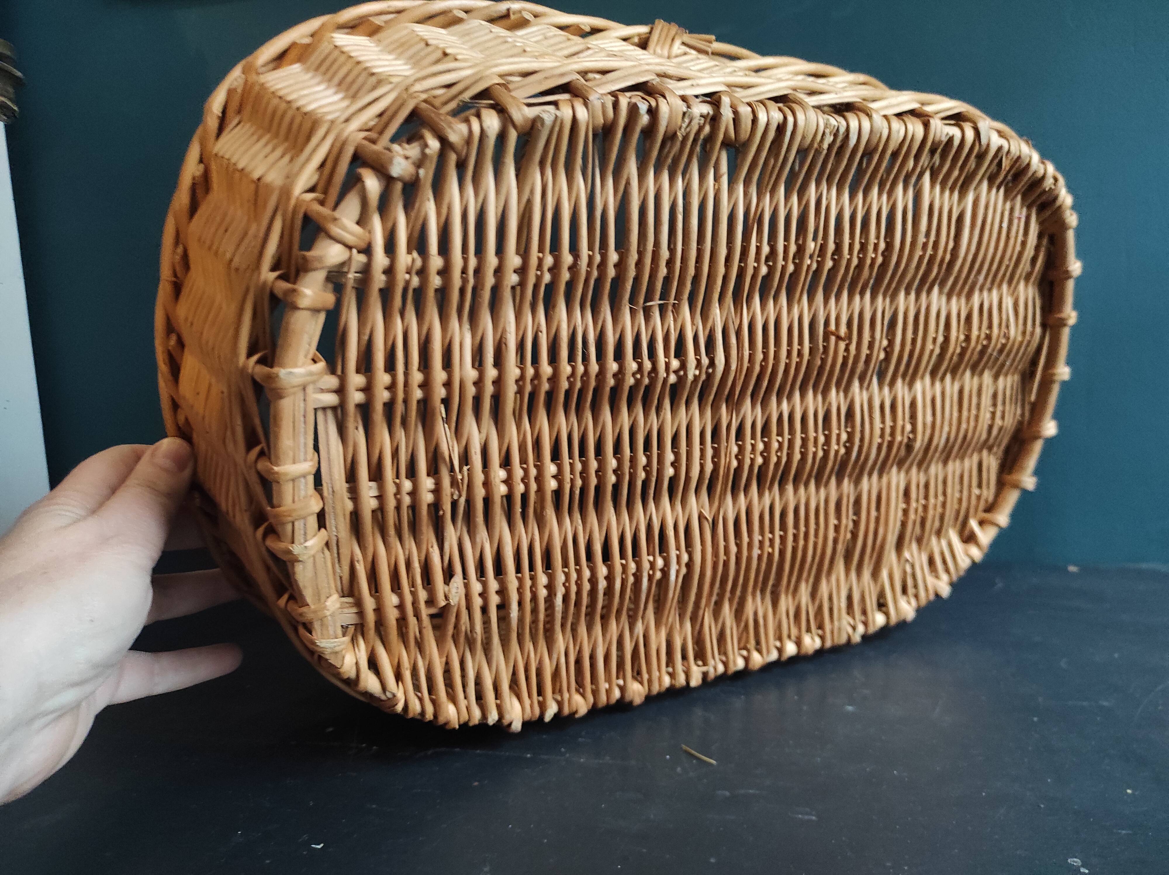 Panier plat vintage français