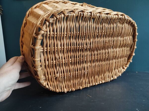 Panier plat vintage français