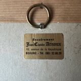 Antique watercolor still life of a leek