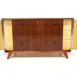 Scandinavian mahogany chest of drawers, Swedish modern, Sweden, 1940