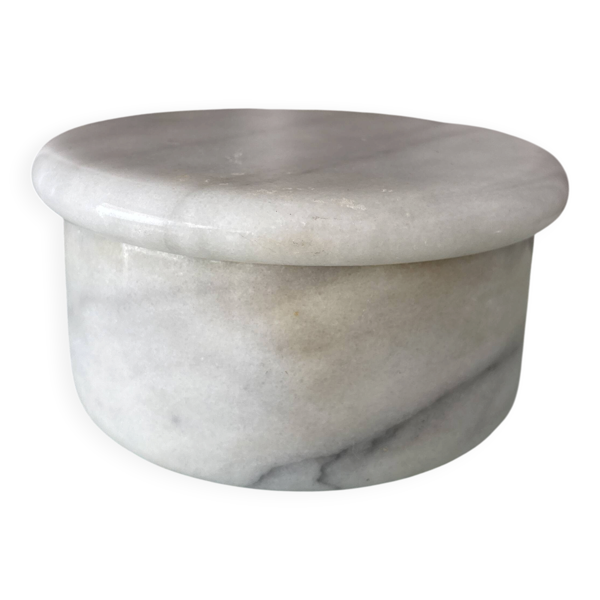 Carrera marble lidded jar