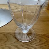 Vase coupe sur pied douche cristal de sevres ancien