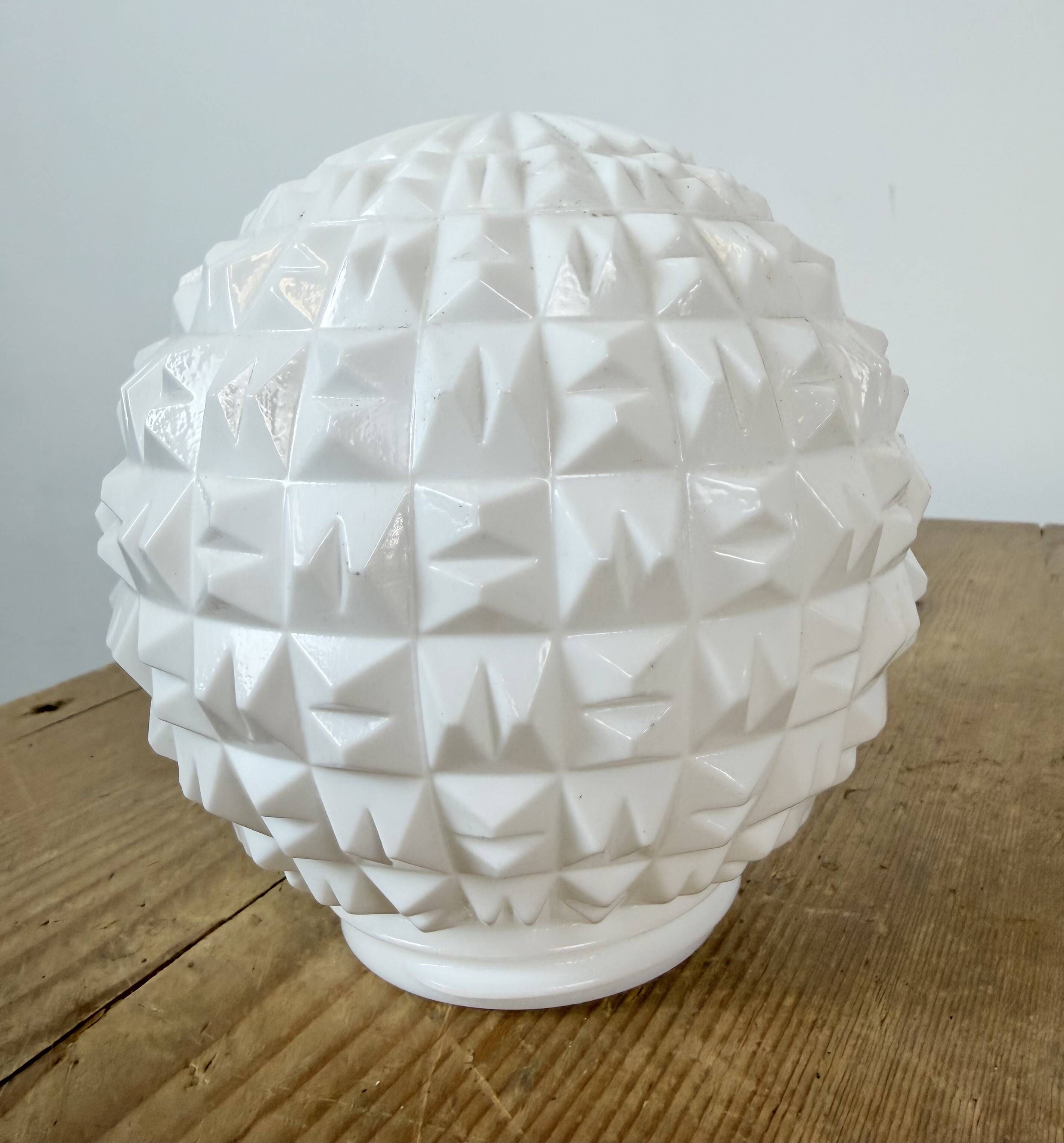 Vintage White Porcelain Ceiling Light, 1970s