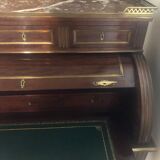 Mahogany plated cylinder desk