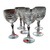 Crystal wine glasses