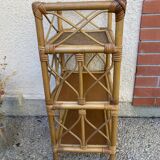 Vintage rattan shelf