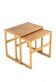 Ensemble de 2 tables gigognes en chêne - design danois - moderne du milieu du siècle