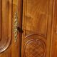 solid walnut wardrobe in Louis XV style