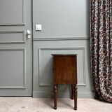 Nightstand in walnut, Napoleon III style.