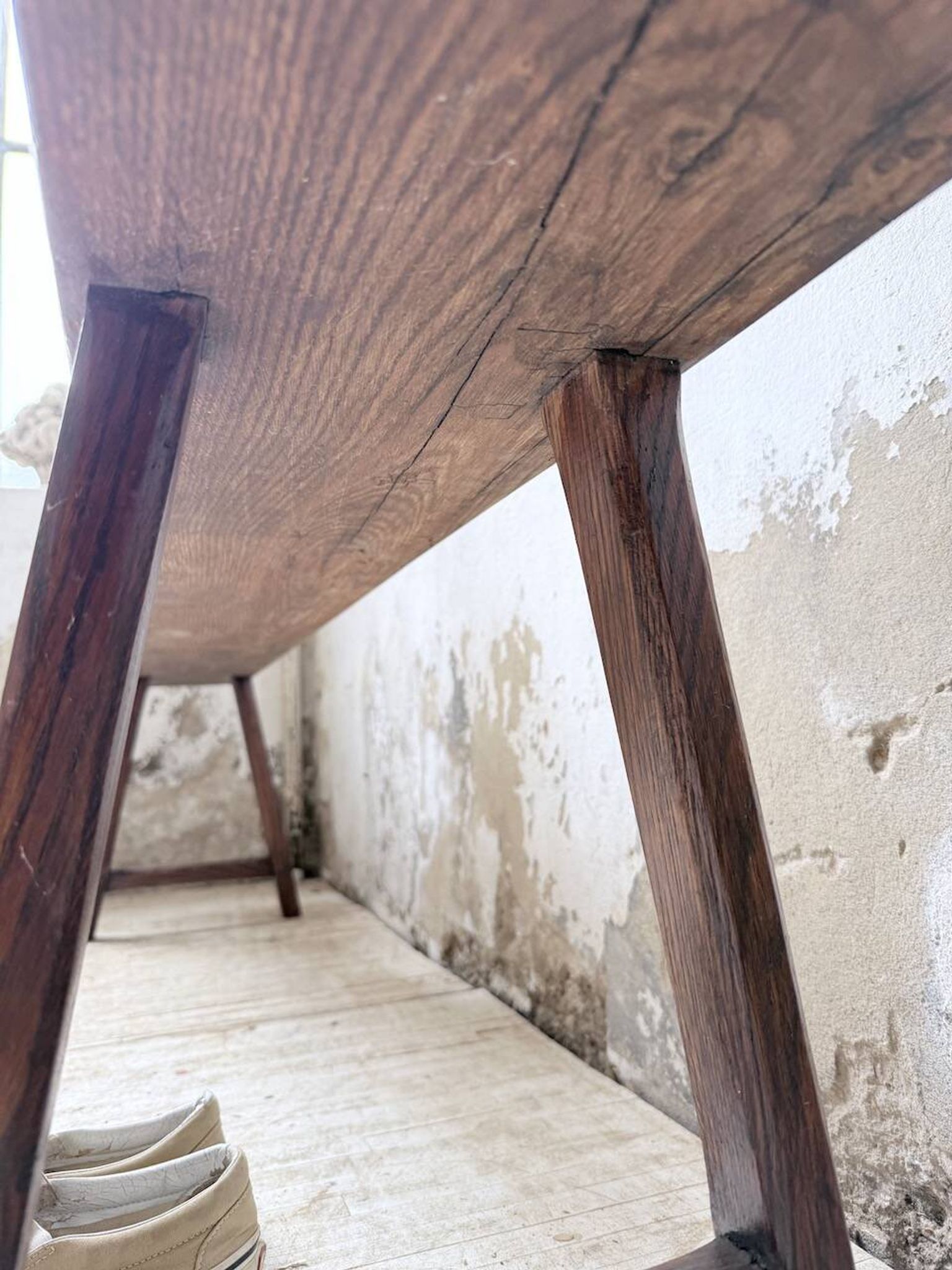 Banc de ferme chêne 1950