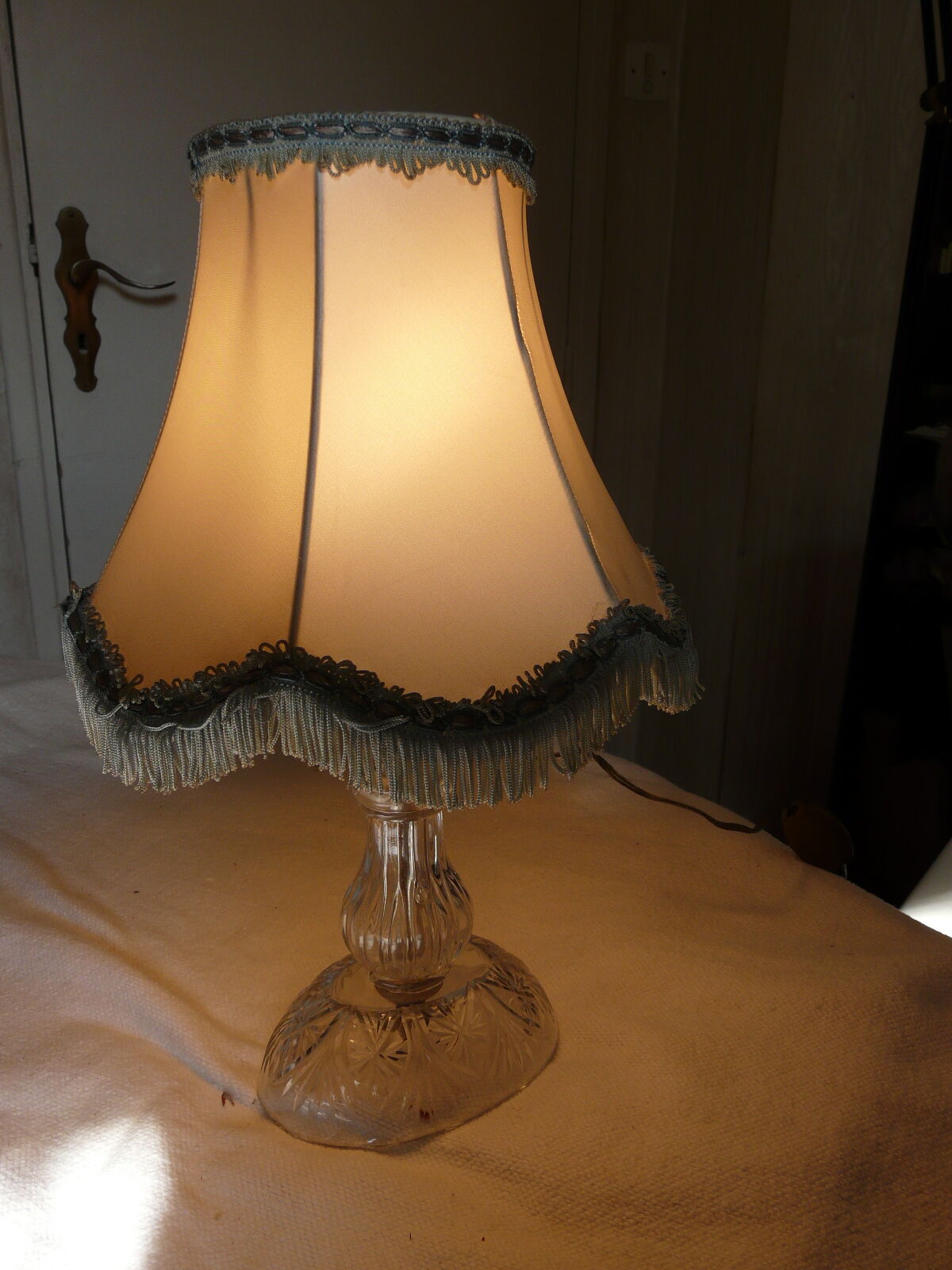 Carved Crystal lamp
