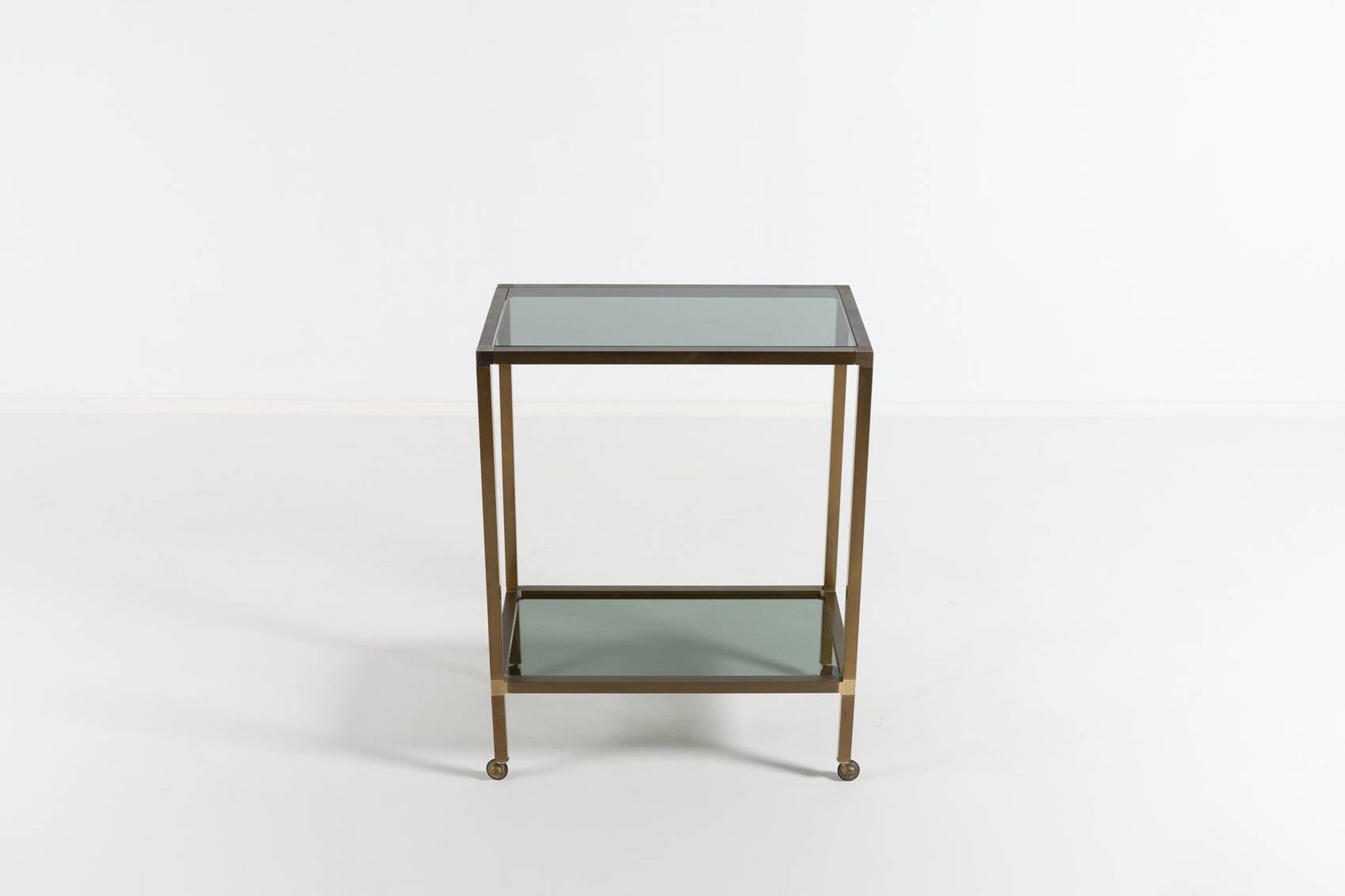 Chariot de service/table d'appoint vintage, Italie 1970