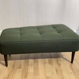 green asymmetrical bench