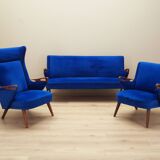 Blue living room set, Danish design, 1960s, designer: Chresten Findahl Brod