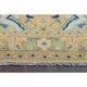 Vintage Turkish Oushak Handmade Wool Cotton Orange Runner Rug 104x310