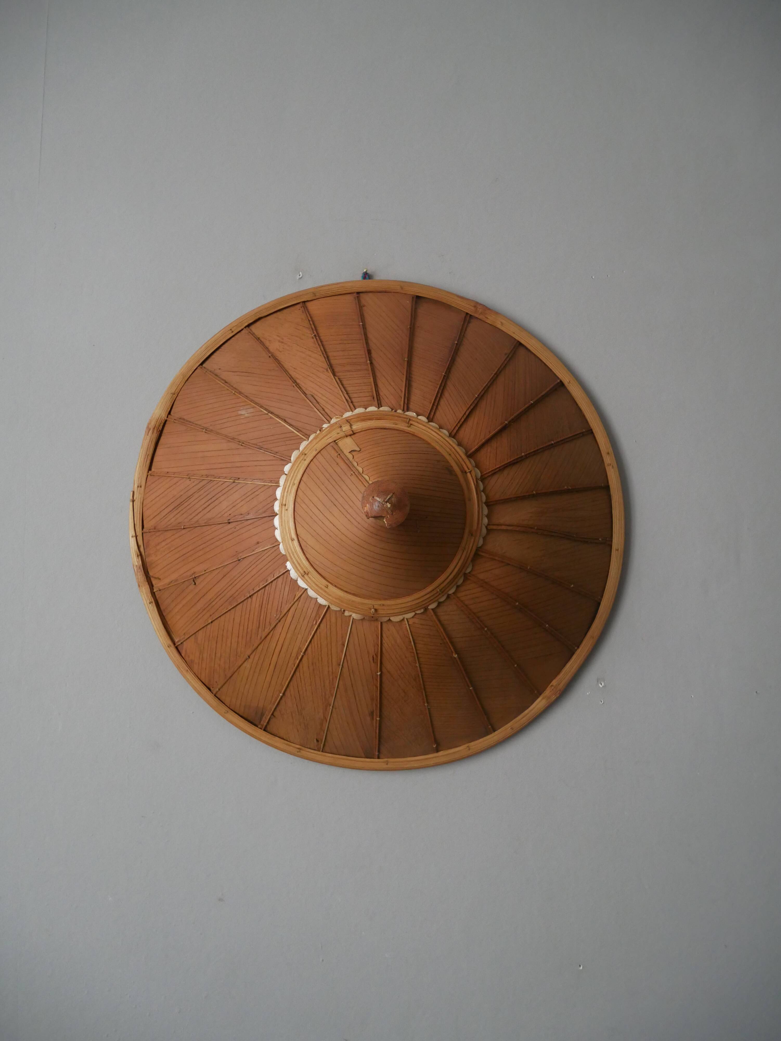 Traditional Asian ethnic handmade hat, old Asian craftsmanship