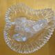 Vintage Heart-Shaped Crystal Dish by D'ARQUES with Swan Decoration #E0