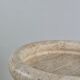 Vintage mid century handmade italian travertine stone bowl