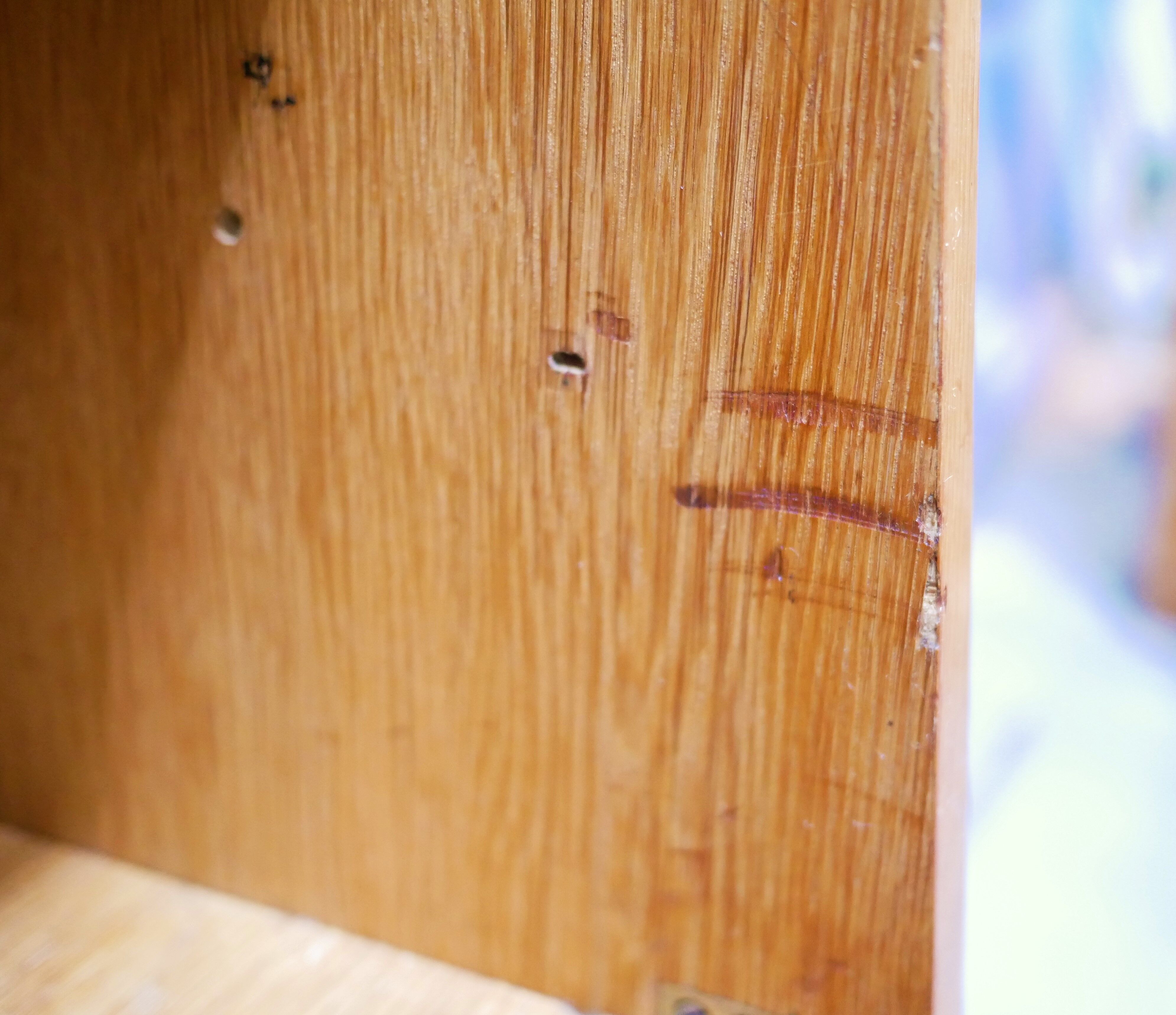 Vintage wooden sideboard library