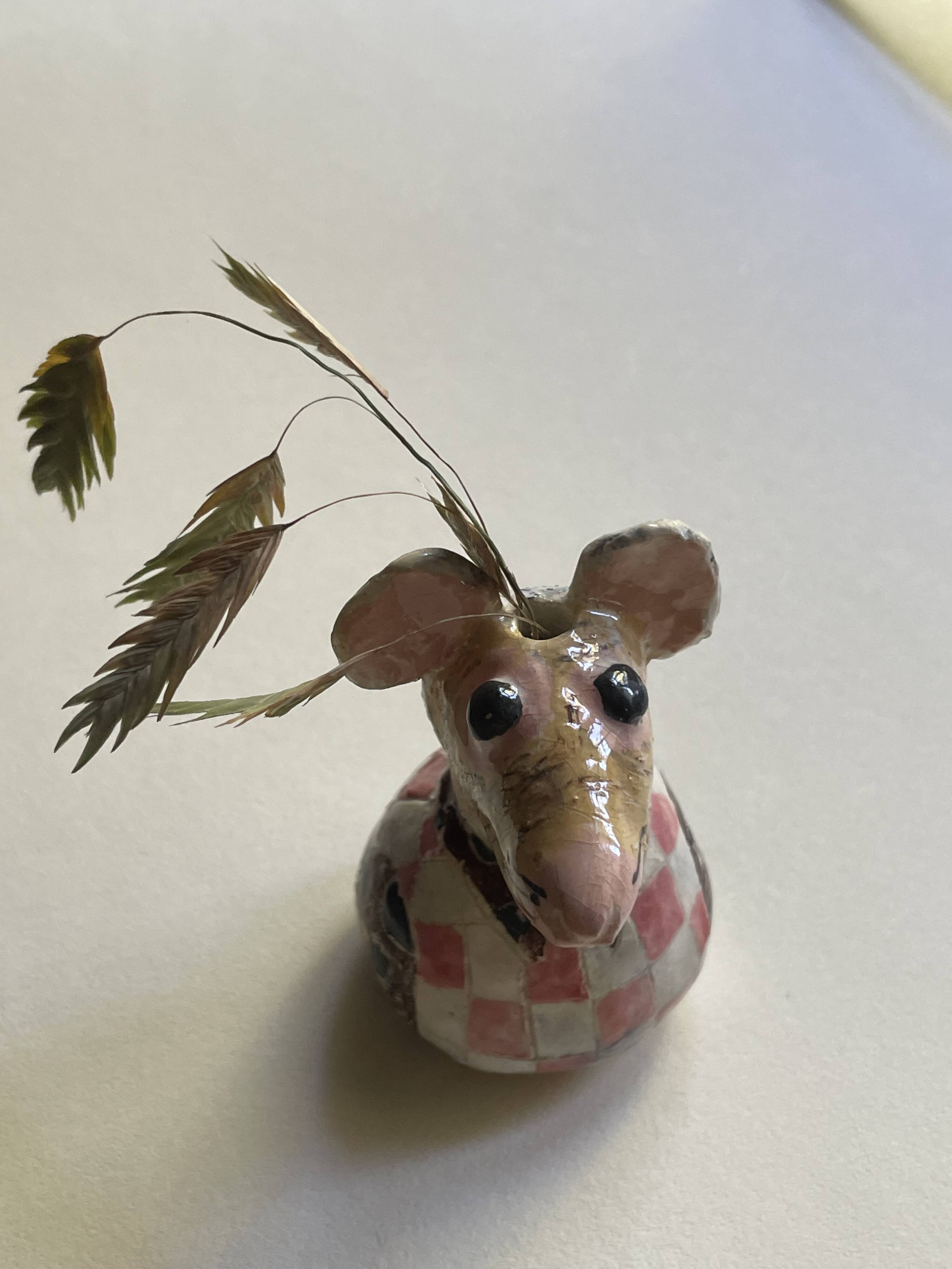 Small "bud vase" in glazed ceramic