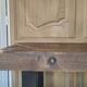 Console industrielle bois massif et acier noir