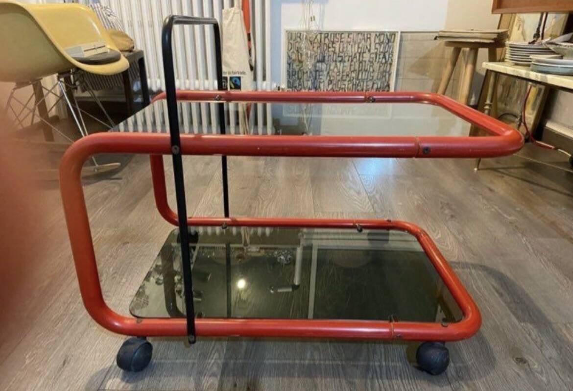 Post Modern Trolley on Wheels 1980