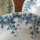 « Byzantin » - 6 assiettes creuses terre de fer St-Amand & Hamage