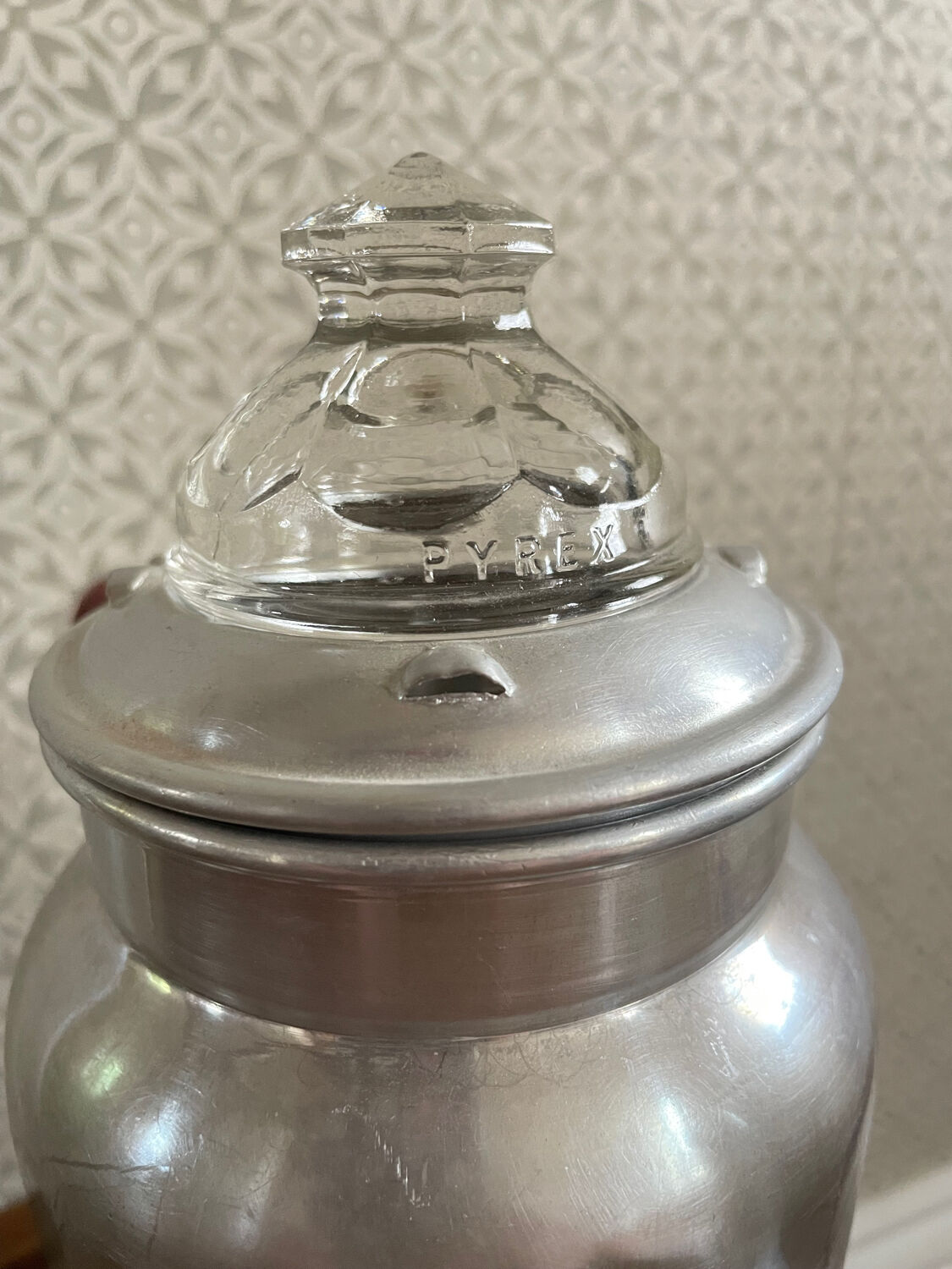 Vintage coffee maker alu and pyrex