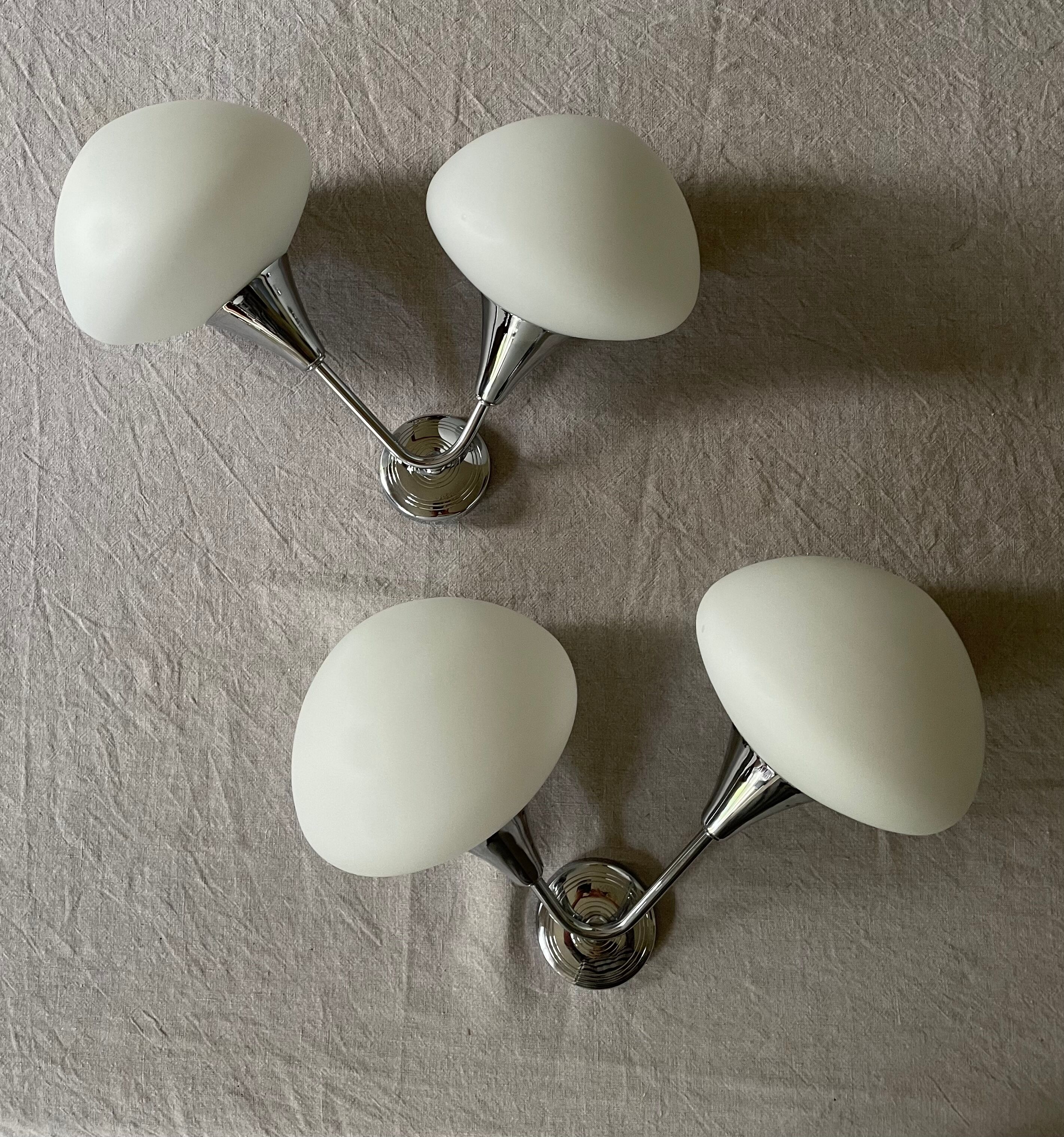 Double wall lamps Gaetano Sciolari 1970's