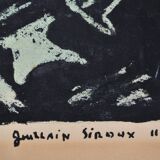 Guillain Siroux, Pink Face, mixed technique, 1950s