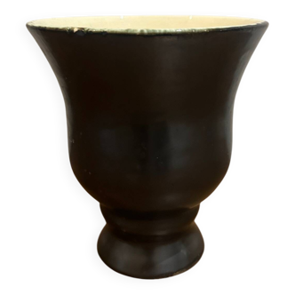 1950s black and white vase