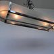 XXL design Chrome Bauhaus Chandelier or pendant - 1940s / Czechoslovakia
