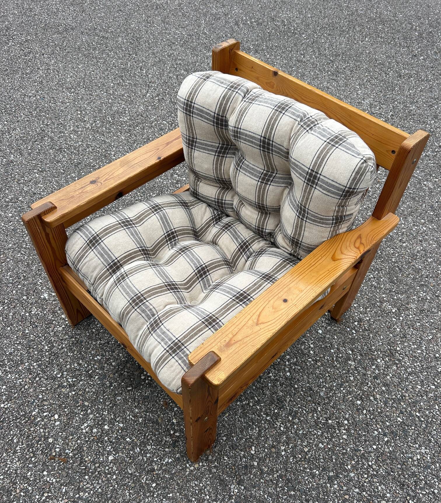 70s brutalist armchair