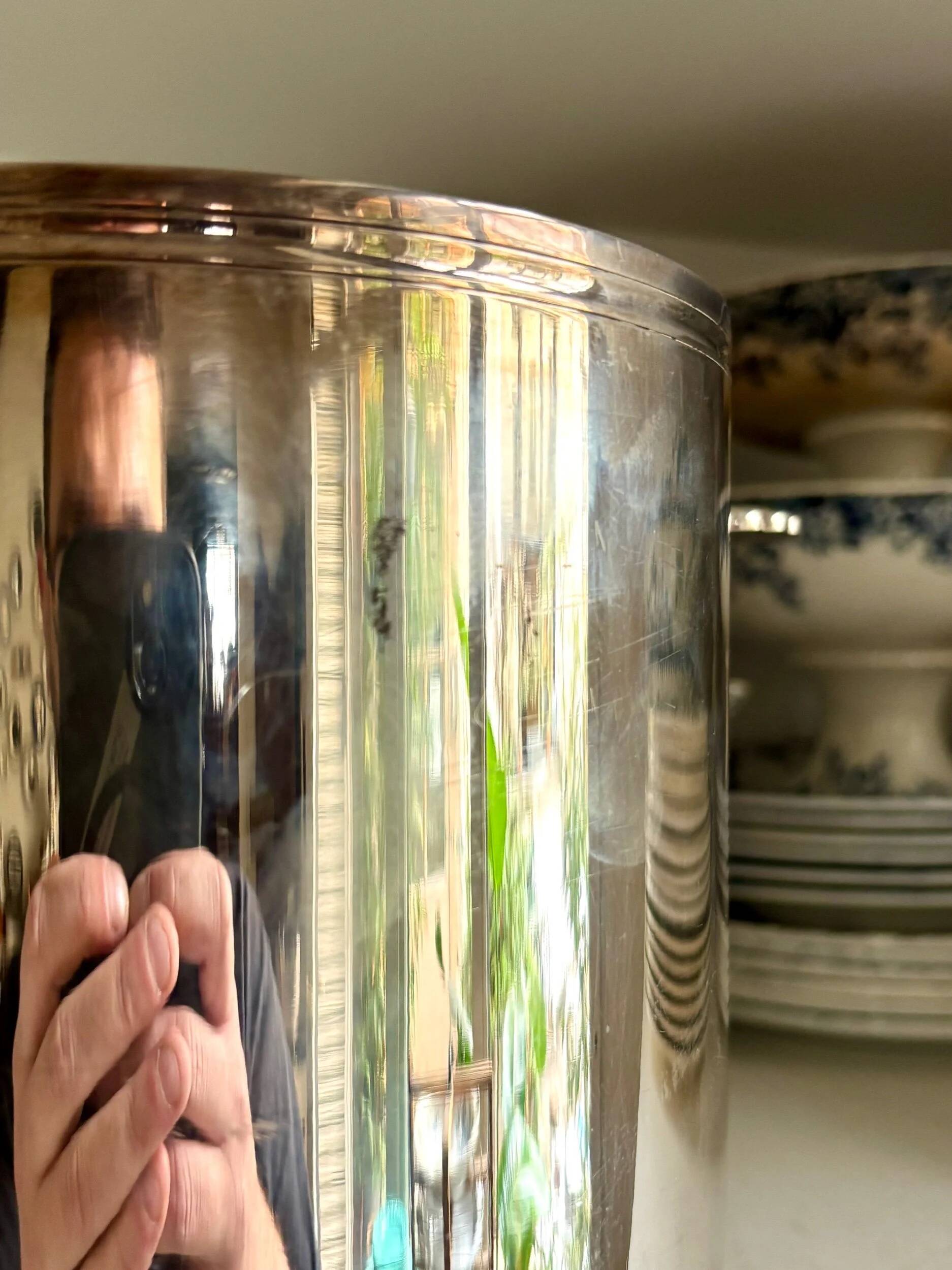 Christofle silver-plated champagne bucket