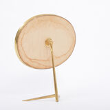 Mid-Century Modern Oval Brass Table Mirror by Vereinigte Werkstätten